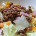 あまいこびと's cooksnap of when they made 納豆の塩麹ドレッシングサラダ.