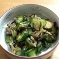 みっきーみきみき's cooksnap of when they made なすときゅうりの塩もみ.