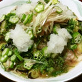 ☆PikKa☆'s cooksnap of when they made 揚げナスと揚げじゃがのめんつゆおろしタレ.