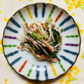 チェックのミニくま's cooksnap of when they made あと一品に♡ニラとかにかまのマヨポン和え.