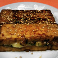 ドレミFa氏's cooksnap of when they made 厚揚げの梅シソチーズ挟み焼き♪♪.