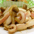 kikiyuuki's cooksnap of when they made 万願寺とうがらしと烏賊のエスニック炒め.