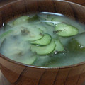 おかゆとおから's cooksnap of when they made きゅうりと梅の冷たいみそ汁.