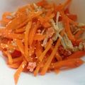 かぴーな's cooksnap of when they made レンジで簡単♪人参とｴﾉｷの明太和え.
