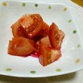 ううちママ's cooksnap of when they made 甘酸っぱ〜い＊トマトにいちごシロップ♪.