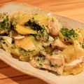 Oishiキッチン♡'s cooksnap of when they made たらとジャガイモのカマンベールチーズ焼き.