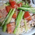 xさぉりx's cooksnap of when they made ＊冷しゃぶサラダそうめん＊.