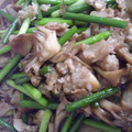 岳悠麗誓's cooksnap of when they made にんにくの芽＆まいたけの中華炒め.