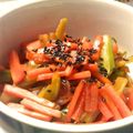 Marrietty's cooksnap of when they made ブロッコリーの茎を使ったピリ辛きんぴら.