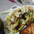 ののののんのんの's cooksnap of when they made 春キャベツとえりんぎの塩昆布炒め.