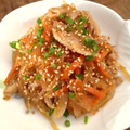 ｈａ−ｒｕ's cooksnap of when they made ウマウマ！ごぼうと春雨のオイスター炒め.