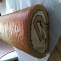 hoggy's cooksnap of when they made 米粉をまぜて黒糖ふわふわロールケーキ.