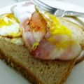 natushale's cooksnap of when they made ベーコンエッグトースト.