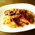 ごにゃん's cooksnap of when they made 茄子とトマトのパスタ.
