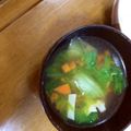 家事修業's cooksnap of when they made レタススープ.
