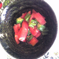 リエぷ☆'s cooksnap of when they made トマトとオクラのワサビ和え.
