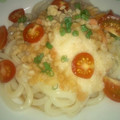 3チビ㎡A's cooksnap of when they made 冷やしとろろ温玉ぶっかけ.