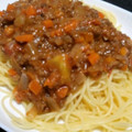 ☆もつさん☆'s cooksnap of when they made トマトを５個使ってミートソーススパゲティ.