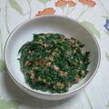 くろぱんだだん's cooksnap of when they made ふわっとろ～☆春菊納豆.