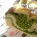 ドルシネア姫's cooksnap of when they made 卵・油なし☆抹茶マーブル栗パウンド.