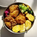 SAsunny's cooksnap of when they made のっけ弁当2023.06.27鶏唐弁当.