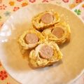 m@n@'s cooksnap of when they made ウインナーチーズ巻き卵焼きお弁当のおかず.