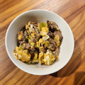 麻's cooksnap of when they made 牛とじ丼☆関西では他人丼☆.