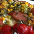 sakurask's cooksnap of when they made ねぎたっぷり☆きのこの味噌ピザ.