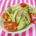 るらちゃん's cooksnap of when they made レモン塩で♡アボカドとツナの冷製パスタ.