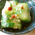 ｍａｒしゃん's cooksnap of when they made 胡瓜の梅ニンニク風味胡麻和え.