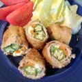 すし軍艦's cooksnap of when they made 節約おかず＊オクラと大葉の豚肉フライ.