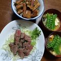 よちりん's cooksnap of when they made 焼いてのせるだけ！簡単柔らかステーキ丼.