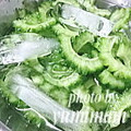 ゆみぃマム's cooksnap of when they made 氷水で簡単♪ゴーヤの下ごしらえ.