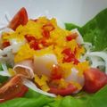 ikekioa's cooksnap of when they made ☆ホタテとサーモンのカルパッチョ☆.