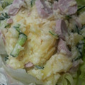 kimimaruo's cooksnap of when they made 魚肉ソーセージときゅうりの簡単ポテサラ.