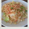 ようこレゴ's cooksnap of when they made 桜えびとキャベツのスパゲッティ.