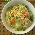 らパン's cooksnap of when they made ☆トマトとレタスとささみのスパゲティ☆.