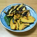 らむりんうーら's cooksnap of when they made 美味しいカボチャとナスの揚げ浸し.