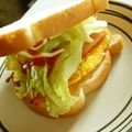 沖縄ｶﾞｰﾙ's cooksnap of when they made BLTサンド（ベーコン,レタス,卵）.