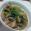 イカ娘ｹﾞｿ's cooksnap of when they made 鶏肉と大根と菜の花のうま煮.