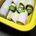 kerochi's cooksnap of when they made レンジで40秒！「おくらハムロール」.