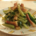 まんまるらあて's cooksnap of when they made きゅうりとベーコンのカレー・マヨ炒め☆彡.