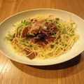 その＊'s cooksnap of when they made ミョウガと漬けマグロの冷製パスタ.