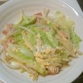 NobutakaK's cooksnap of when they made 春キャベツのふわ玉マヨ炒め♫.
