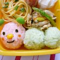 pyonpoco's cooksnap of when they made キャラ弁❤なんか可愛いカラフルいもむし君.