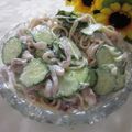 miyuki12's cooksnap of when they made 給食の味★いかスパゲティーサラダ.