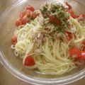 さてぃこはん's cooksnap of when they made トマトとシーチキンの冷製パスタ.