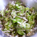 メンドッチ's cooksnap of when they made ☆きゅうりとちりめんの酢の物☆.