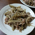 ななかのりこ's cooksnap of when they made 豚こまとごぼうの炒め物！.