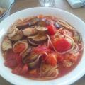 アイヒロ's cooksnap of when they made 簡単なのにうまっ♪なすトマトパスタ.